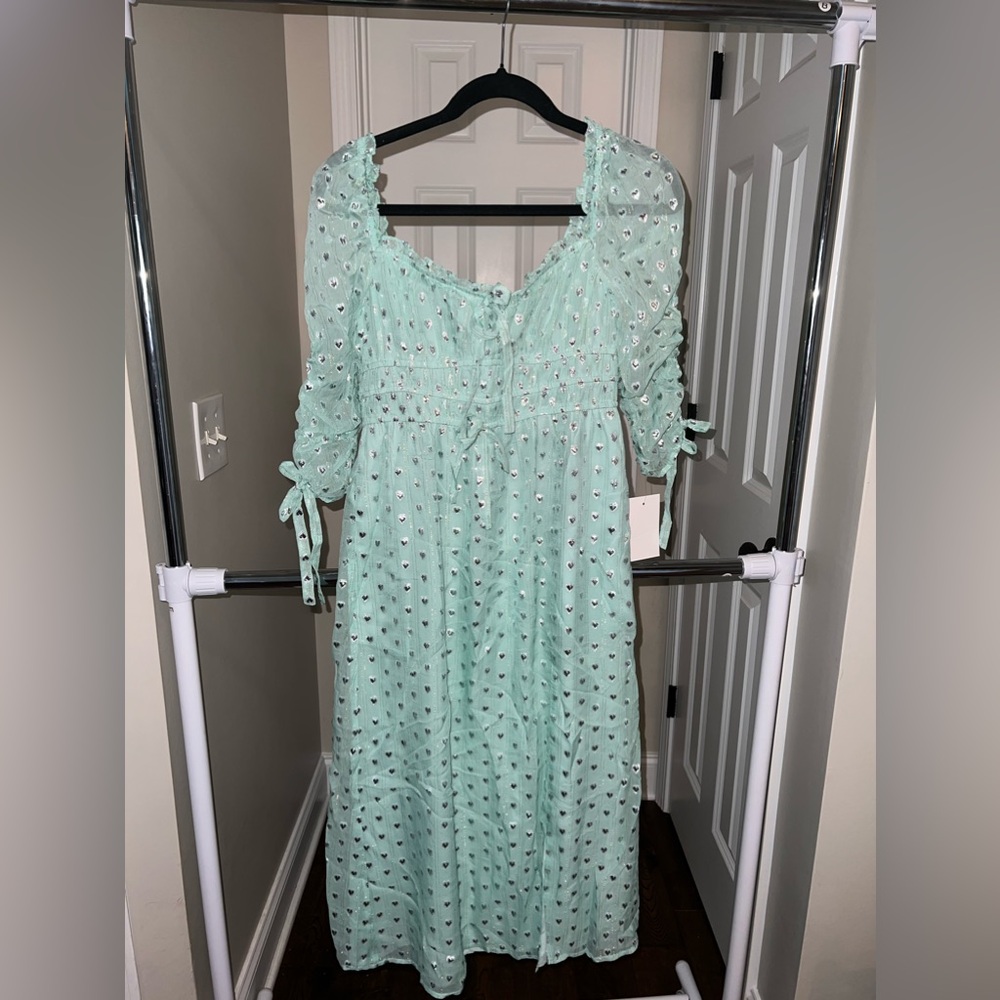 For Love & Lemons 3/4 sleeve midi dress